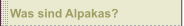 Was sind Alpakas?